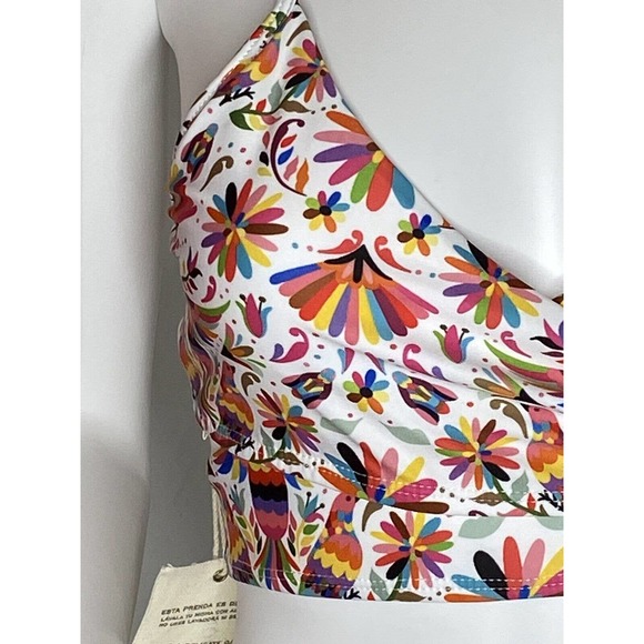 NWT Verdelimon Womens TAPIZ Izamal‎ Printed Bikini Top Size Large Adjustable - Picture 5 of 12